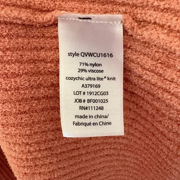 Barefoot Dreams CozyChic Ultra Light Hooded Cardigan Women's Size XL - Picture 5 of 6